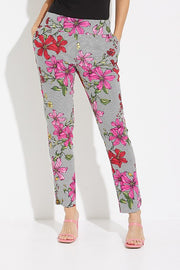 Joseph Ribkoff Sale 50% Off Floral & Houndstooth Pant Style 231024