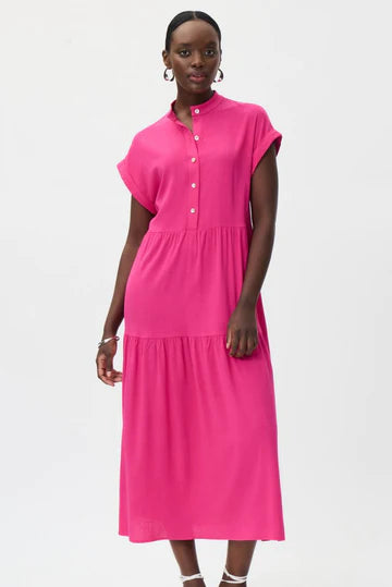 Joseph Ribkoff SALE 50% Off Dazzle Pink Maxi Dress