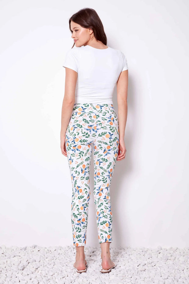 UP PANTS IN MANDARIN PRINT