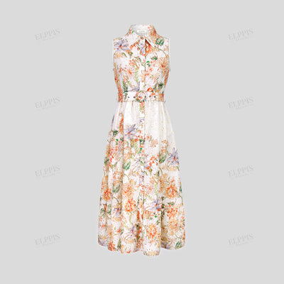 ELLPPIS FLORAL EYELET DRESS