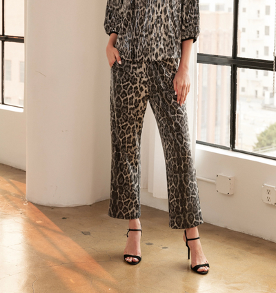 JOH JING SEQUIN PRINT PANT
