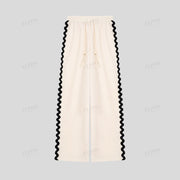 ELPPIS COLOR BLOCK RIC RAC STRAIGHT LEG PANT