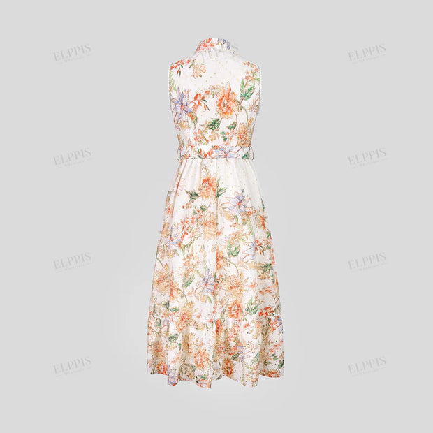 ELLPPIS FLORAL EYELET DRESS