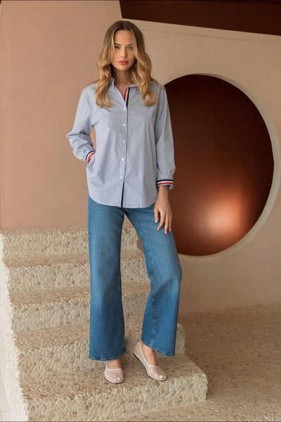 JOH JASMINE COTTON POPLIN TOP