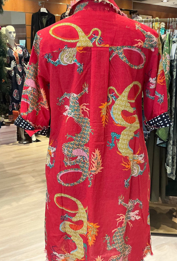 DIZZY LIZZIE RED DRAGON CHATHAM DRESS