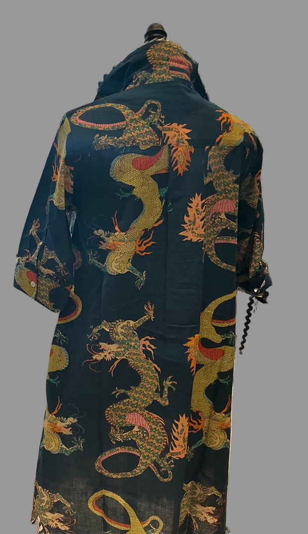 DIZZY LIZZIE NAVY BLUE DRAGON DRESS