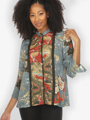 CITRON HAPPY DRAGON SILK TOP