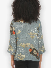 CITRON HAPPY DRAGON SILK TOP