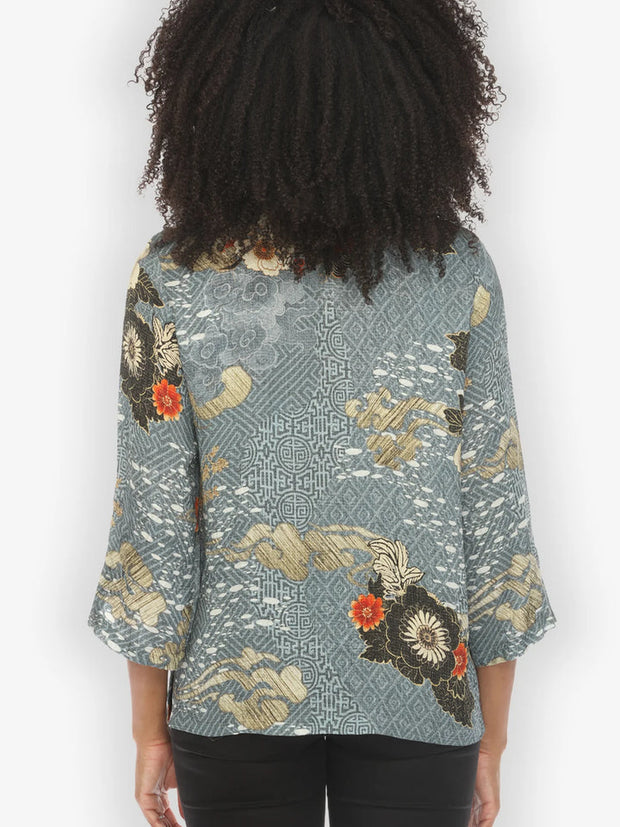 CITRON HAPPY DRAGON SILK TOP