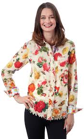 DIZZY LIZZIE TIZZIE CAPE COD TUNIC BOTANICAL PRINT