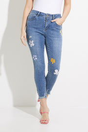 Charlie B Sale Frayed Flower Jean Style # C5318R-060B