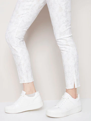 Charlie B Sale Neutral Roses Print with Slit Hem