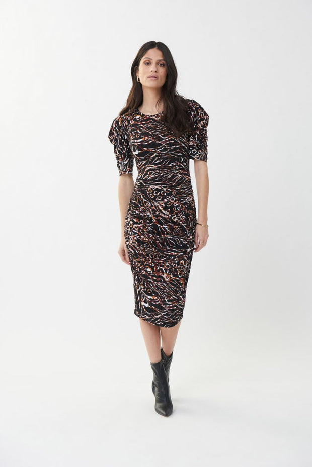 Joseph Ribkoff Black/Multi Dress Style # 223148