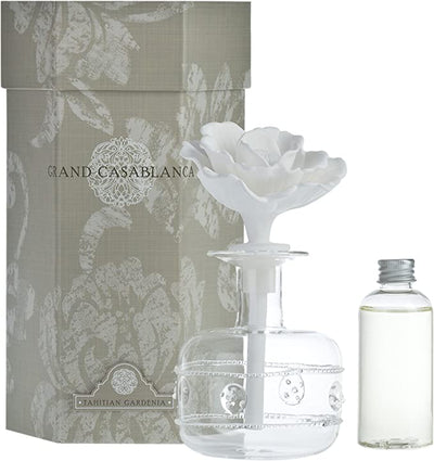 Zodax Grand Casablanca Porcelain Diffuser-White Rose CH 4832