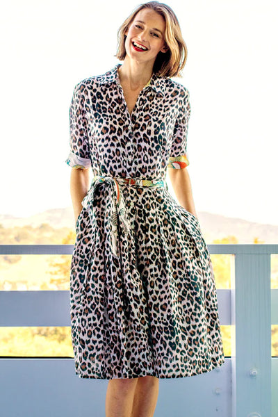 Dizzy Lizzie Cheetah Print Dress Style 663-M301A