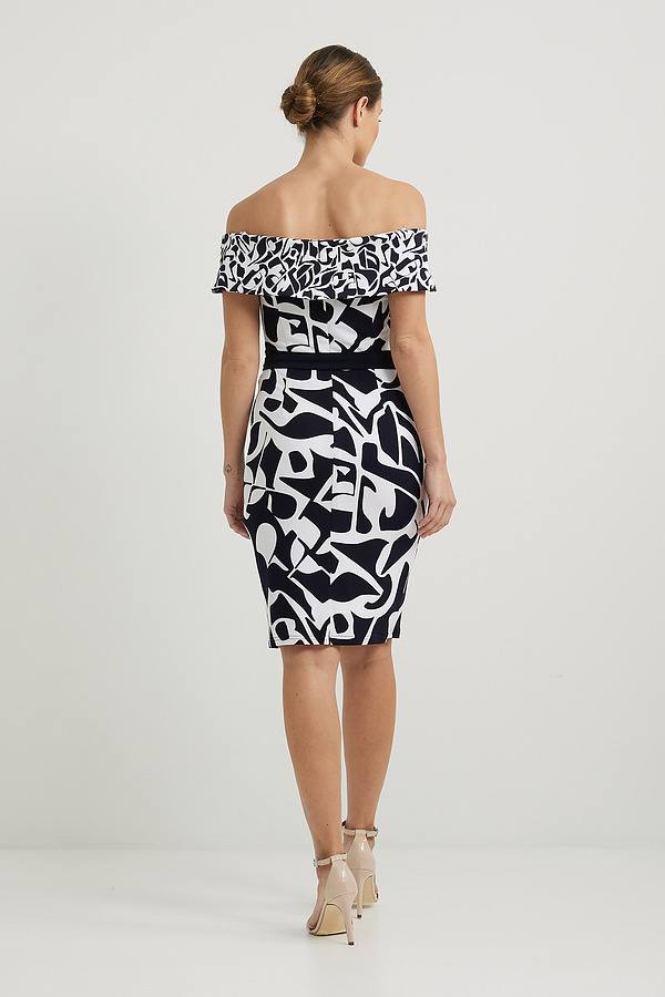 Joseph Ribkoff Off-Shoulder Geometric Dress Style # 222192
