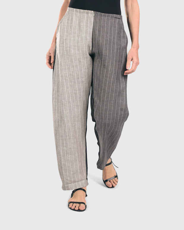 Alembika Pinstripe -Front Trousers,Style # SP504M- Multi