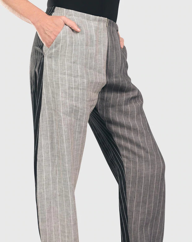 Alembika Pinstripe -Front Trousers,Style # SP504M- Multi