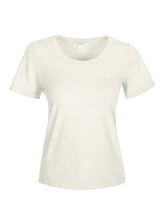 Dolcezza Round Neck Short Sleeve Tee in White, Off-White or Black, Style 22500
