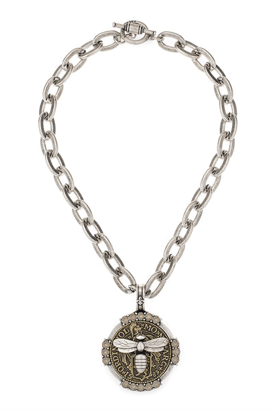 French Kande lourdes Chain William Miel Stack Medallion SKUSB1898-Z